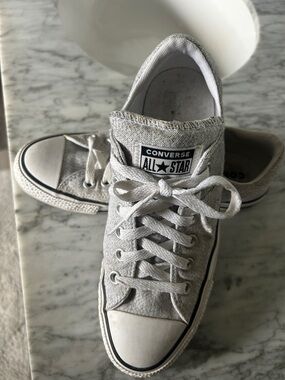Converse Low Top Sneakers - Light Gray Canvas